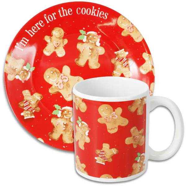 Detská súprava hrnčeka a taniera Cookies