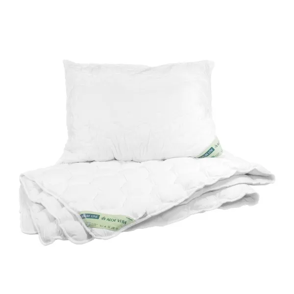 Vetro plus Set prikrývky a vankúše Natur Line - Aloe Vera, Calme 140x200 cm 70x90 cm