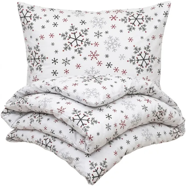 4Home obliečky mikroflanel Snowflakes, 140 x 220 cm, 70 x 90 cm