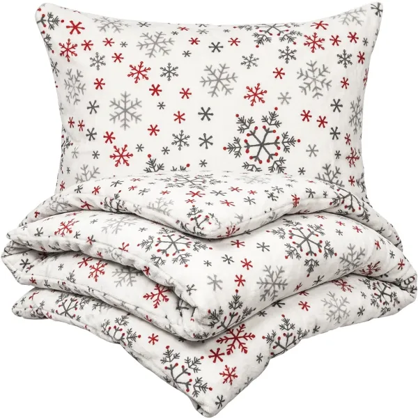 4Home obliečky mikroflanel Snowflakes, 160 x 200 cm, 70 x 80 cm