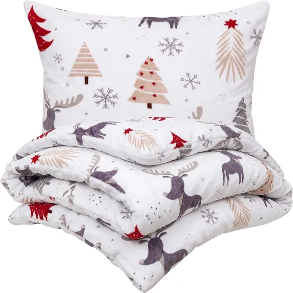 4Home Obliečky Cute reindeer mikroflanel, 160 x 200 cm, 70 x 80 cm
