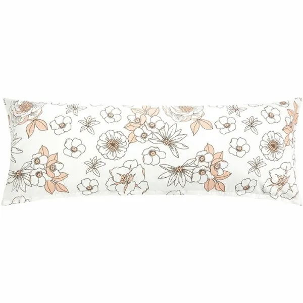 Bellatex Obliečka na relaxačný vankúš Kvet lososová, 55 x 180 cm