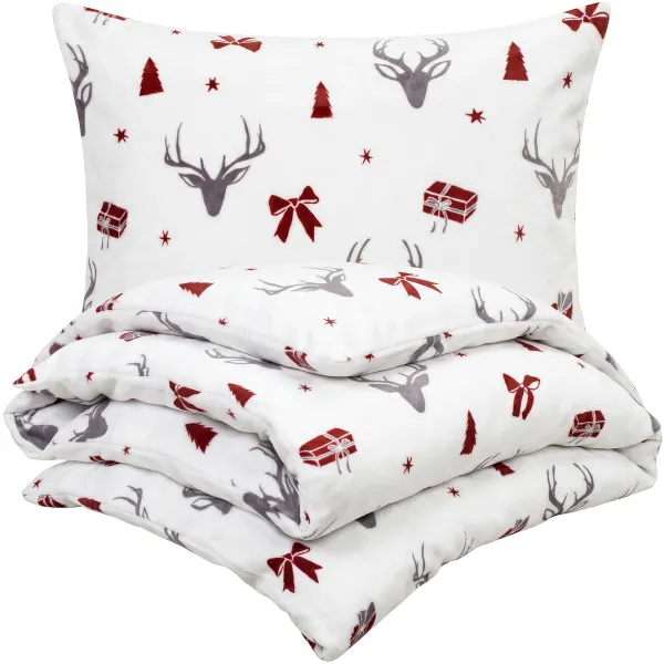 4Home Obliečky mikroflanel Stag & Bows, 140 x 200 cm, 70 x 90 cm