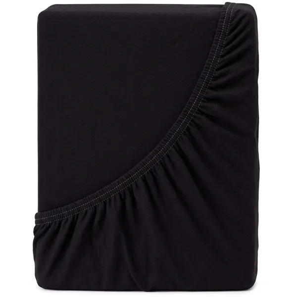 4Home jersey prestieradlo IDEAL čierna, 70 x 140 cm, 70 x 140 cm