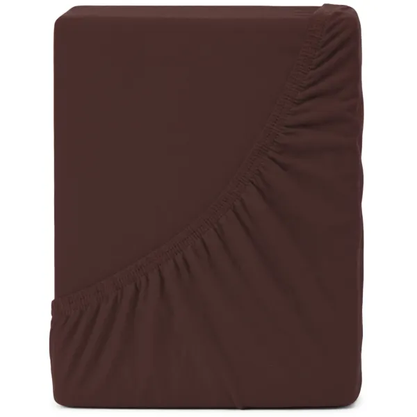 4Home jersey prestieradlo IDEAL tmavohnedá, 60 x 120 cm, 60 x 120 cm