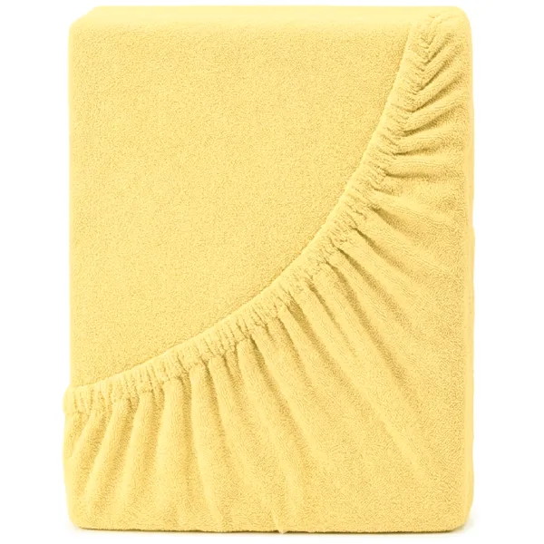 4Home froté prestieradlo IDEAL žltá, 200–220 x 200 cm, 200–220 x 200 cm