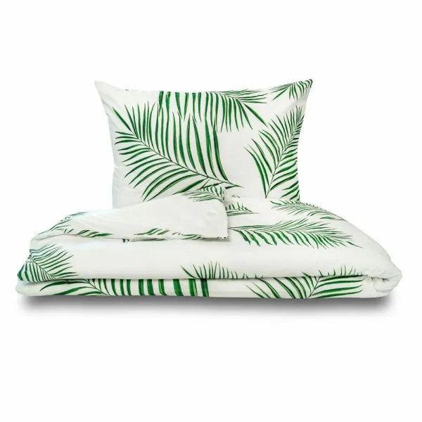 Kvalitex Bavlnené obliečky Tropical biela, 240 x 220 cm, 2x 70 x 90 cm, 240 x 220 cm, 2 ks 70 x 90 cm