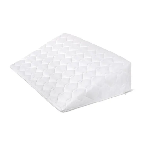 Bellatex Klinový podhlavník s prešitím biela, 80 x 50 x 20 cm