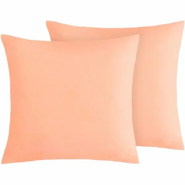 Bellatex Bavlnené obliečky na vankúše, oranžové,40 × 40 cm, 2 ks, 40 x 40 cm