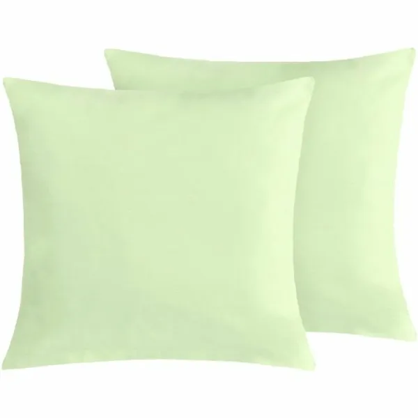 Bellatex Bavlnené obliečky na vankúš,svetlozelené, 45 × 45 cm, 2 ks, 45 x 45 cm