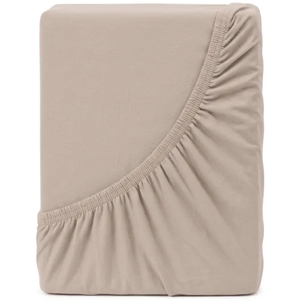 4Home Jersey prestieradlo MAKO v odtieni kávy, 60 x 120 cm, 60 x 120 cm