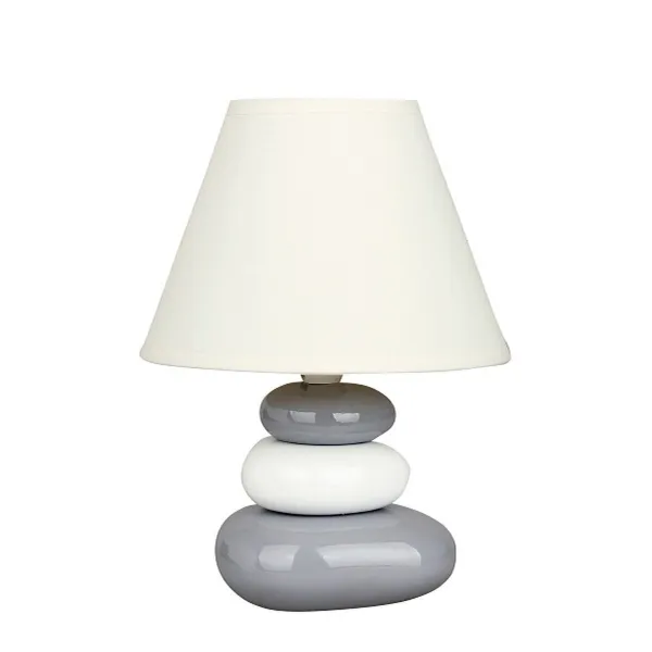 Stolná lampa Salem, bielo-šedá, Rabalux 4948