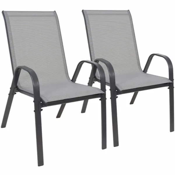 Set stoličiek Stela, 55 x 70 x 92 cm, 2 ks, sivá