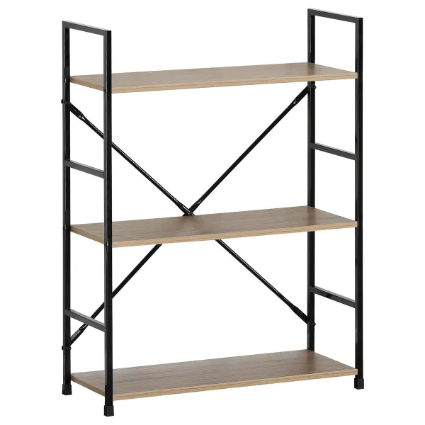 Regál GD-223 OAK Stor, 3 police, 58,5 x 23,5 x 80,5 cm, 3 poschodia