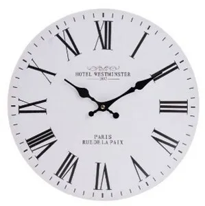 Nástenné hodiny Hotel Westminster, pr. 34 cm, drevo