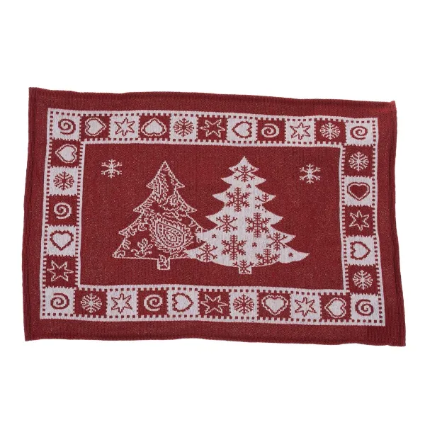 Vianočné prestieranie červená Holly Christmas​, 48 x 33 cm