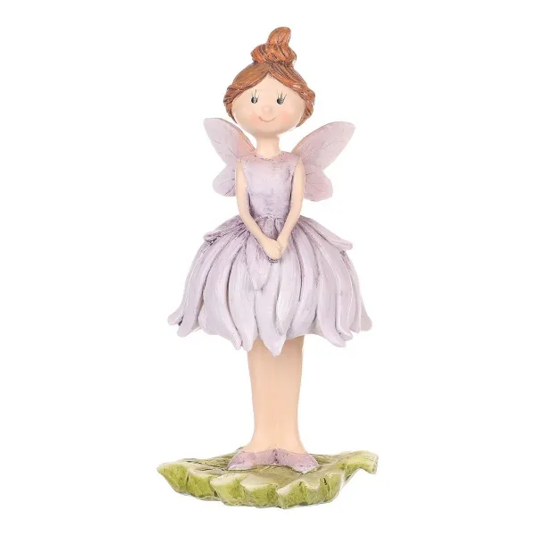 Dekorácia margarétková víla fialová, 9 x 21 x 9 cm​, polyresin