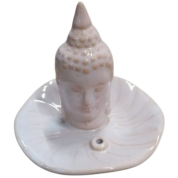 Keramický stojan na vonné tyčinky Budha kvet, 10,5 x 9 x 10,5 cm