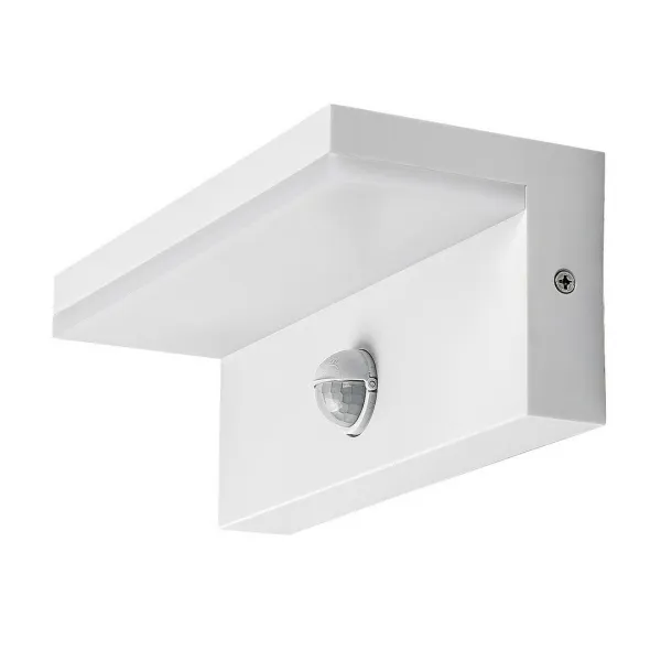Rabalux 77116 vonkajšie nástenné LED svietidlo Zaragoza, so senzorom, 9W, IP54, biela