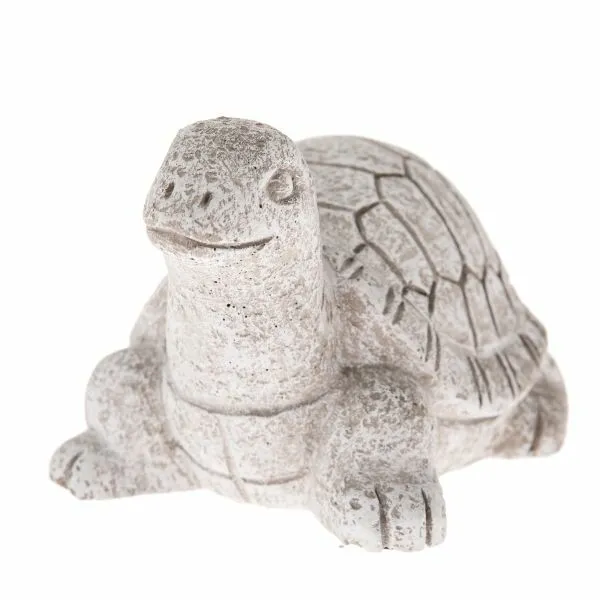 Záhradná dekorácia Korytnačka, betón, 11,5 x 7,5 x 8,5 cm, sivá