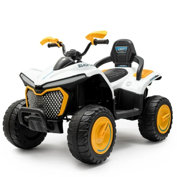 Baby Mix Detská elektrická štvorkolka Strong 4 x 4, žltá