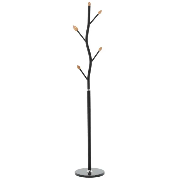 Aldotrade Stojan na vešáky BUNGUND 170 cm, čierna