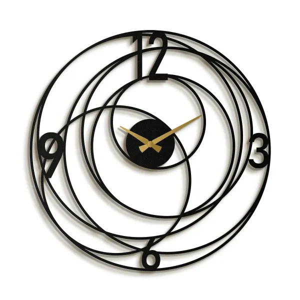 Nástenné hodiny Big Bang APS027, Black, 49 x 49 cm