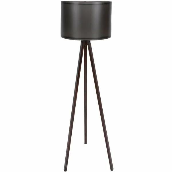 Stojacia lampa Tripod Black Walnut 104