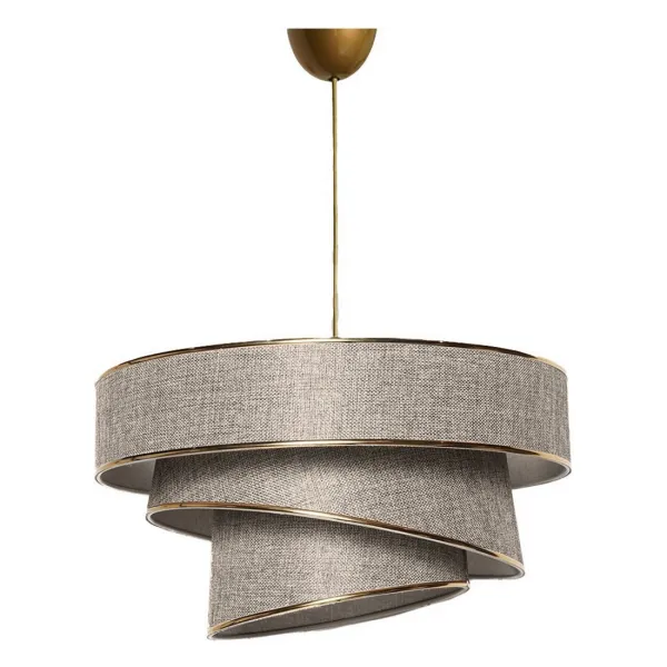 Závesný luster Couper - Beige, Gold