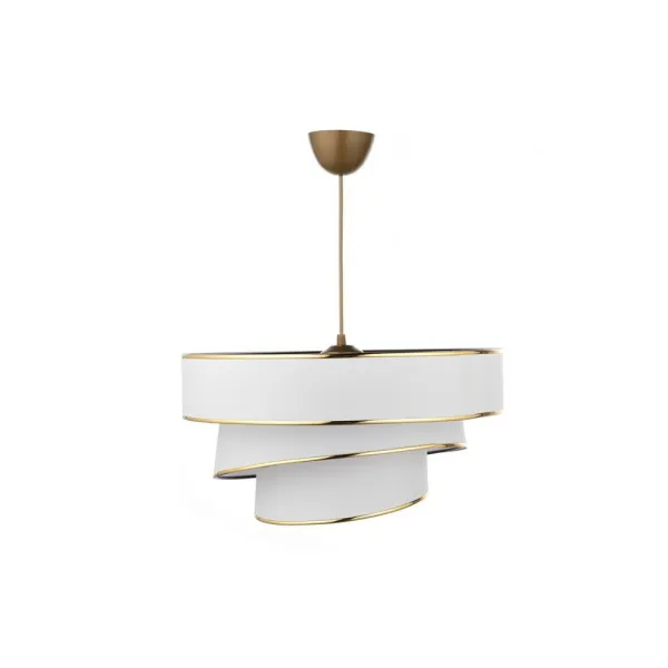 Závesný luster Couper - White, Gold
