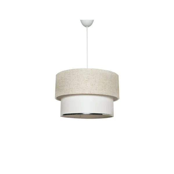 Závesný luster TM121 krémová, biela
