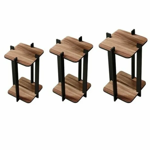 Stojan na kvety Flower Desk Square - Walnut