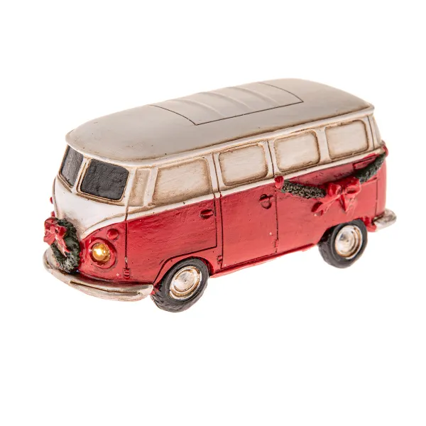 Polyresinové svietiace autíčko Busík, 11,5 cm