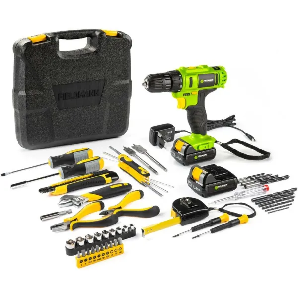 Fieldmann FDV 10205-51AR aku vŕtačka s náradím