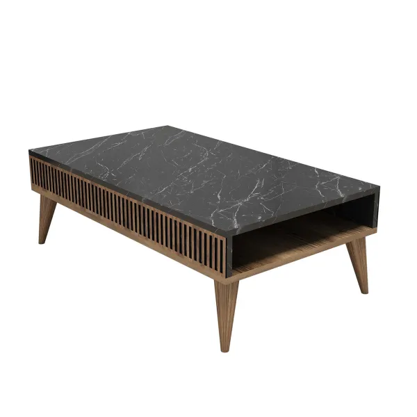 Konferenčný stolík Milan Walnut Black