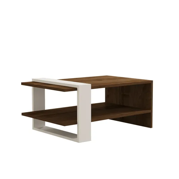 Konferenčný stolík Gaye Walnut White