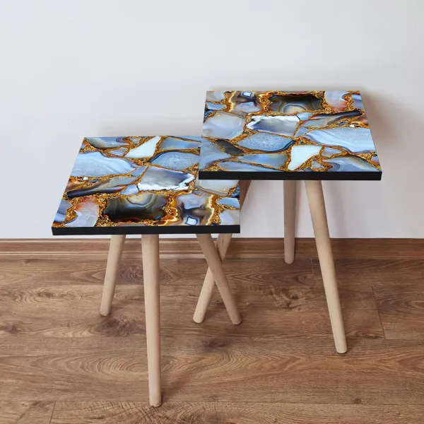 Odkladací stolík 2SHP Multicolor, 2 ks