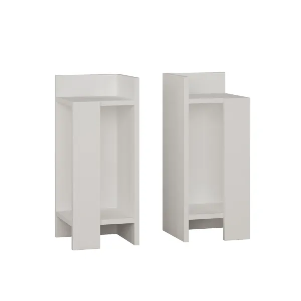 Nočný stolík Elos White, 2 ks