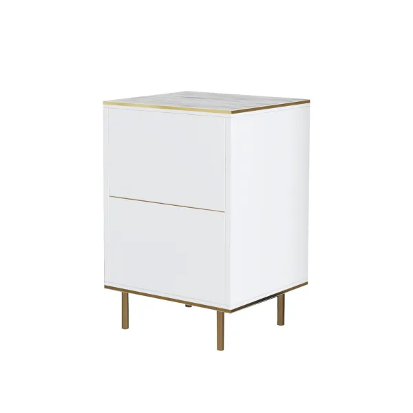 Nočný stolík Imaj Marble White