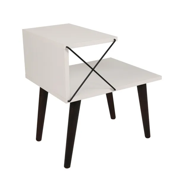 Nočný stolík Cross White