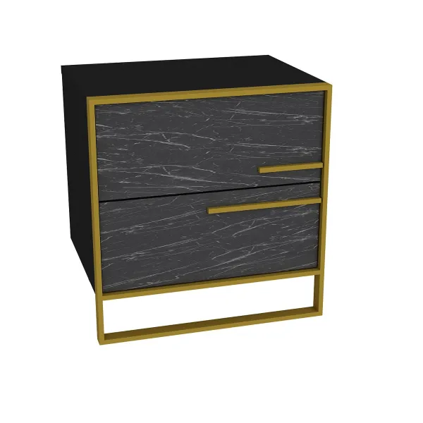 Nočný stolík Polka Black