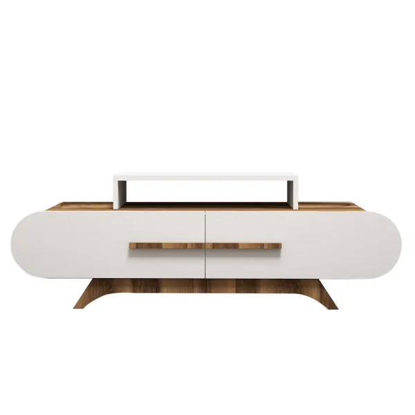 Televízny stolík Rose Walnut White