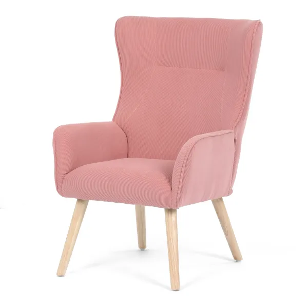 Kreslo ušiak PINK2, ružová