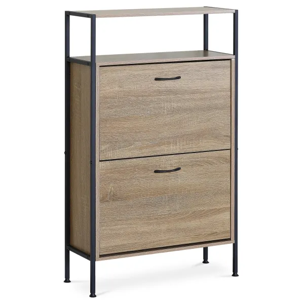 Botník s policami G1007 OAK, dub, 2 poschodia