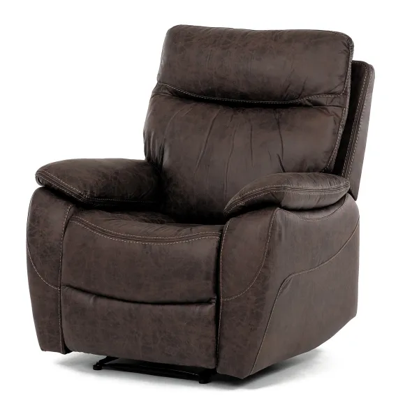 Polohovacie kreslo 4092 BR3, vintage, hnedá