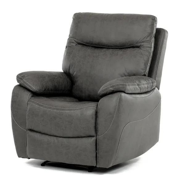 Polohovacie kreslo 4092 GREY3, vintage, sivá