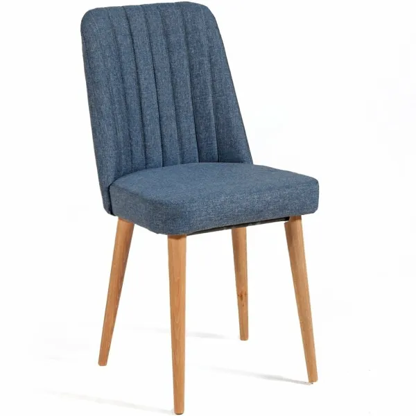 Jedálenská stolička Vina Dark Blue and Atlantic Pine
