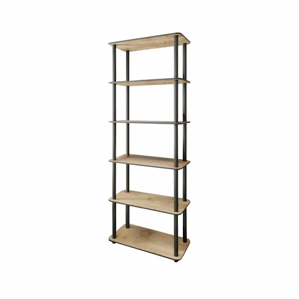 Regál Rect Oak, 6 polic