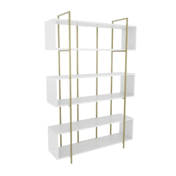Knižnica Bruti White and Gold