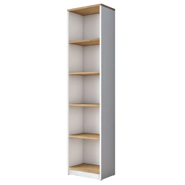 Knižnica Hale White and Walnut